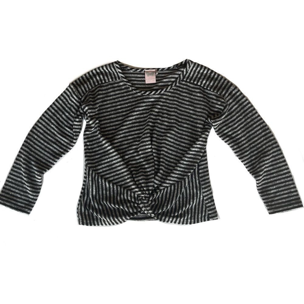 ‘for All Seasons’ Junior Brand striped Sweater Girls’ Size Medium 